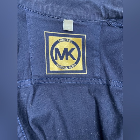 Michael Kors Blue Jean Jacket Style Cotton/Elastane Jacket - Picture 3 of 4